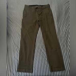 Brooks Brothers Mens Olive Chinos 34x32